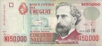 p70b from Uruguay: 50000 Nuevos Pesos from 1991
