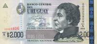 p92a from Uruguay: 2000 Pesos Uruguayos from 2003
