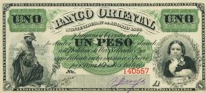 pS383a from Uruguay: 1 Peso from 1867