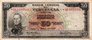 p47e from Venezuela: 50 Bolivares from 1969