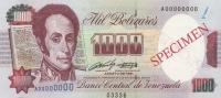 p73s1 from Venezuela: 1000 Bolivares from 1991