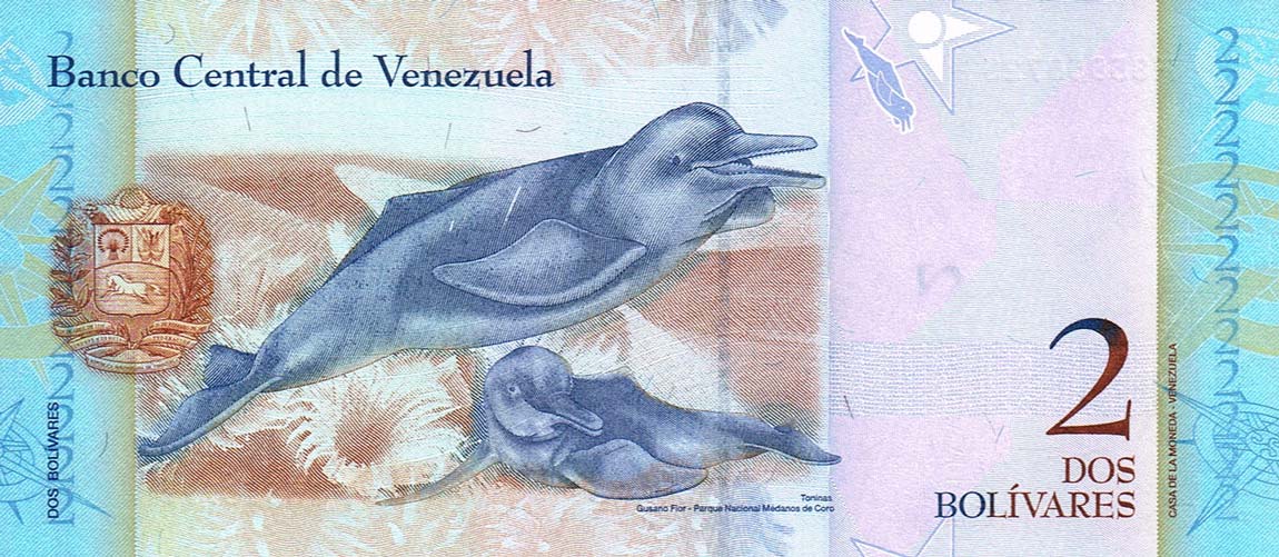 Back of Venezuela p88b: 2 Bolivares from 2007