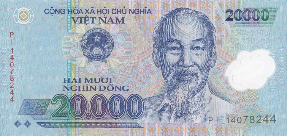 Front of Vietnam p120f: 20000 Dong from 2014