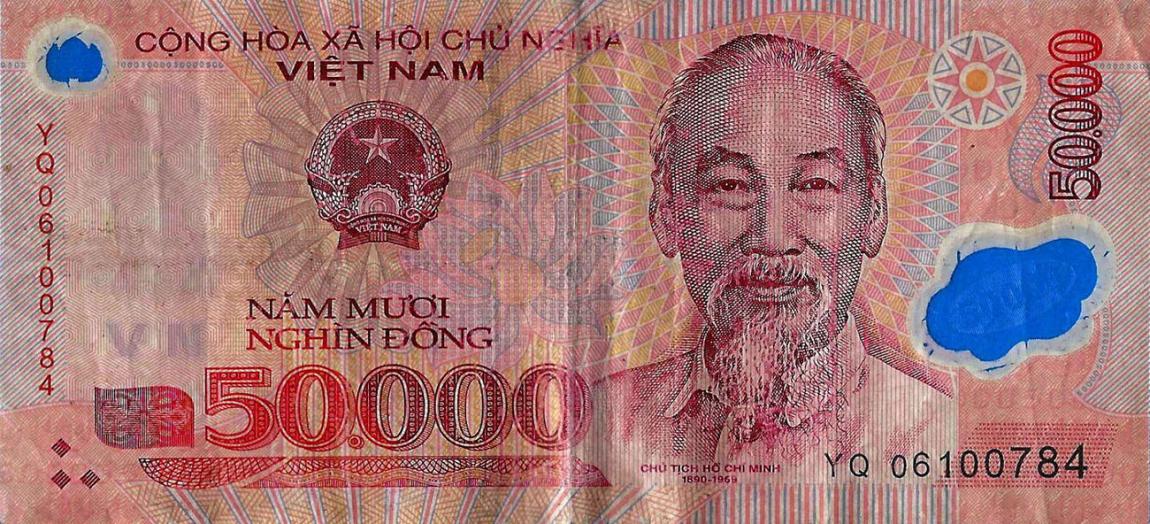 Front of Vietnam p121d: 50000 Dong from 2006