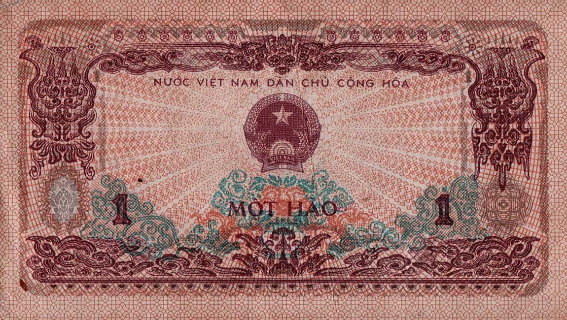 Front of Vietnam p77a: 1 Hao from 1972