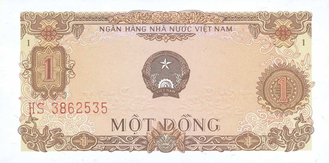 Front of Vietnam p80a: 1 Dong from 1976