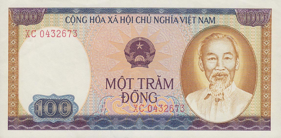 Front of Vietnam p88b: 100 Dong from 1980