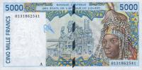 p113Ak from West African States: 5000 Francs from 2001
