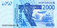 Gallery image for West African States p116Aa: 2000 Francs