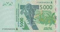 p117Aq from West African States: 5000 Francs from 2017