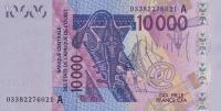 Gallery image for West African States p118Ab: 10000 Francs