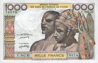 p603Hm from West African States: 1000 Francs from 1959