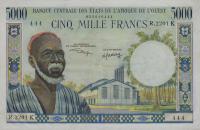 p704Kl from West African States: 5000 Francs from 1961