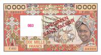 Gallery image for West African States p709Ks: 10000 Francs
