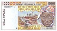 Gallery image for West African States p711Kf: 1000 Francs