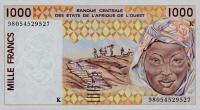 Gallery image for West African States p711Kh: 1000 Francs