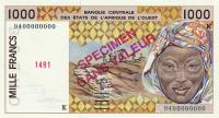 Gallery image for West African States p711Ks: 1000 Francs