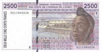 Gallery image for West African States p712Ka: 2500 Francs