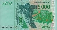 p717Kd from West African States: 5000 Francs from 2006