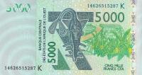 p717Kn from West African States: 5000 Francs from 2014