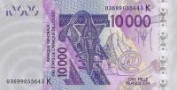 Gallery image for West African States p718Ka: 10000 Francs