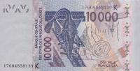 Gallery image for West African States p718Kq: 10000 Francs
