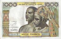 Gallery image for West African States p803Tf: 1000 Francs