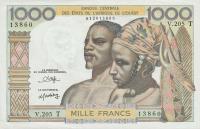 Gallery image for West African States p803To: 1000 Francs