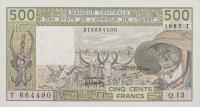 Gallery image for West African States p806Th: 500 Francs