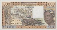 Gallery image for West African States p807Tb: 1000 Francs