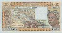 Gallery image for West African States p807Tj: 1000 Francs