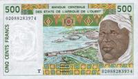 p810Tl from West African States: 500 Francs from 2001
