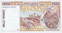 Gallery image for West African States p811Tk: 1000 Francs