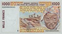Gallery image for West African States p911Sf: 1000 Francs