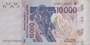 Gallery image for West African States p118Ai: 10000 Francs