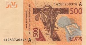 Gallery image for West African States p119Ac: 500 Francs