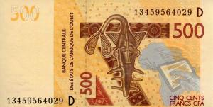 Gallery image for West African States p419Db: 500 Francs