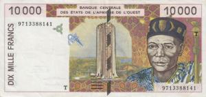 Gallery image for West African States p814Te: 10000 Francs