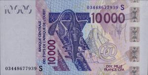 p918Sa from West African States: 10000 Francs from 2003