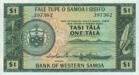 p16a from Western Samoa: 1 Tala from 1967