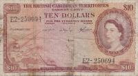 p10c from British Caribbean Territories: 10 Dollars from 1961