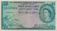 Gallery image for British Caribbean Territories p9a: 5 Dollars