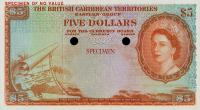 Gallery image for British Caribbean Territories p9ct: 5 Dollars