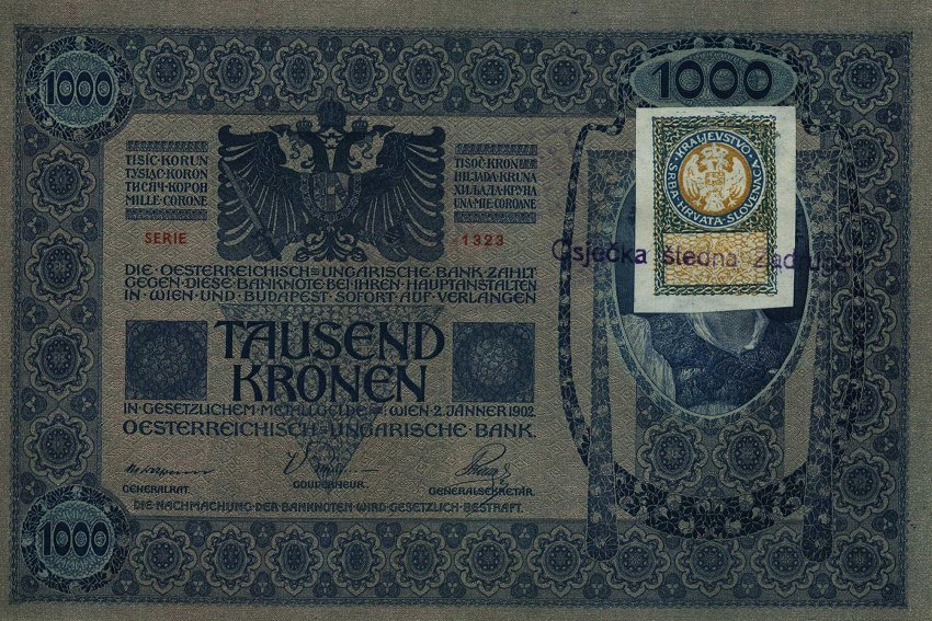 Front of Yugoslavia p10B: 1000 Kroner from 1919