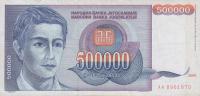p119a from Yugoslavia: 500000 Dinara from 1993