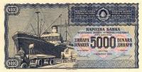 p67N from Yugoslavia: 5000 Dinara from 1950