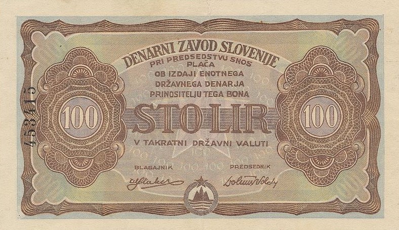 Front of Yugoslavia pS117: 100 Lir from 1944