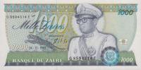 p31a from Zaire: 1000 Zaires from 1985