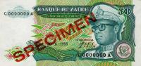 p32s from Zaire: 50 Zaires from 1988