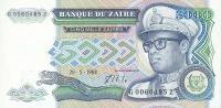 p37r from Zaire: 5000 Zaires from 1988